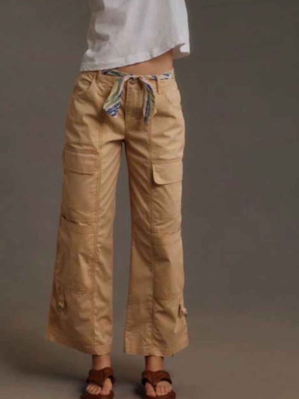 sanctuary khaki high rise cali cargo pants